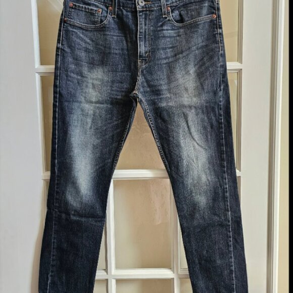 Signature Levi Strauss Co 36x32 Black Label Denim 5 pocket Jeans Skinny Straight - Picture 1 of 6